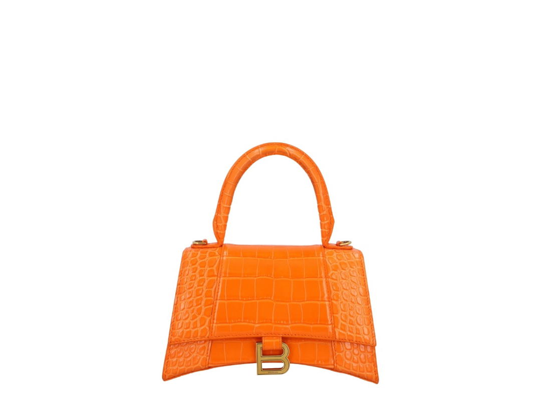 Balenciaga Balenciaga Hourglass Klein Handle Bag Orange