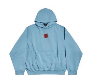 Buy Balenciaga Hoodie Blue at Sasom – Authentic and Ready to Ship