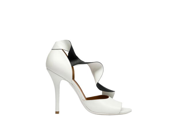Balenciaga Balenciaga Ruffle Trim D'Orsay Pumps White (Women's) - view 1