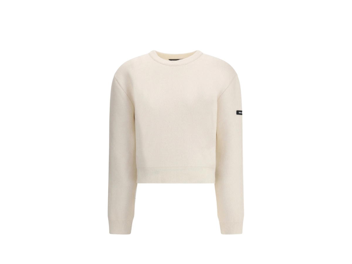 Balenciaga Balenciaga Virgin Wool Sweater Natural