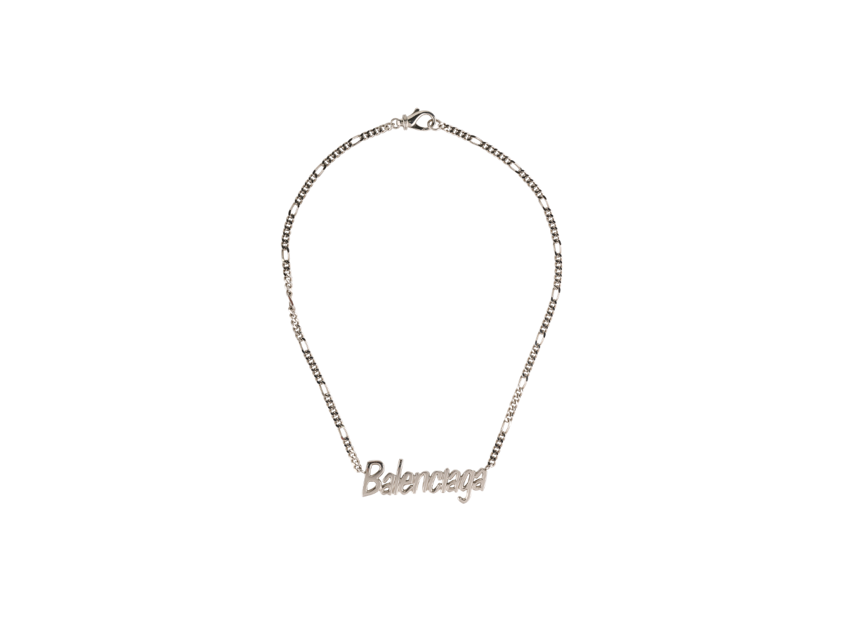 Balenciaga Balenciaga Logo Chain Necklace Silver