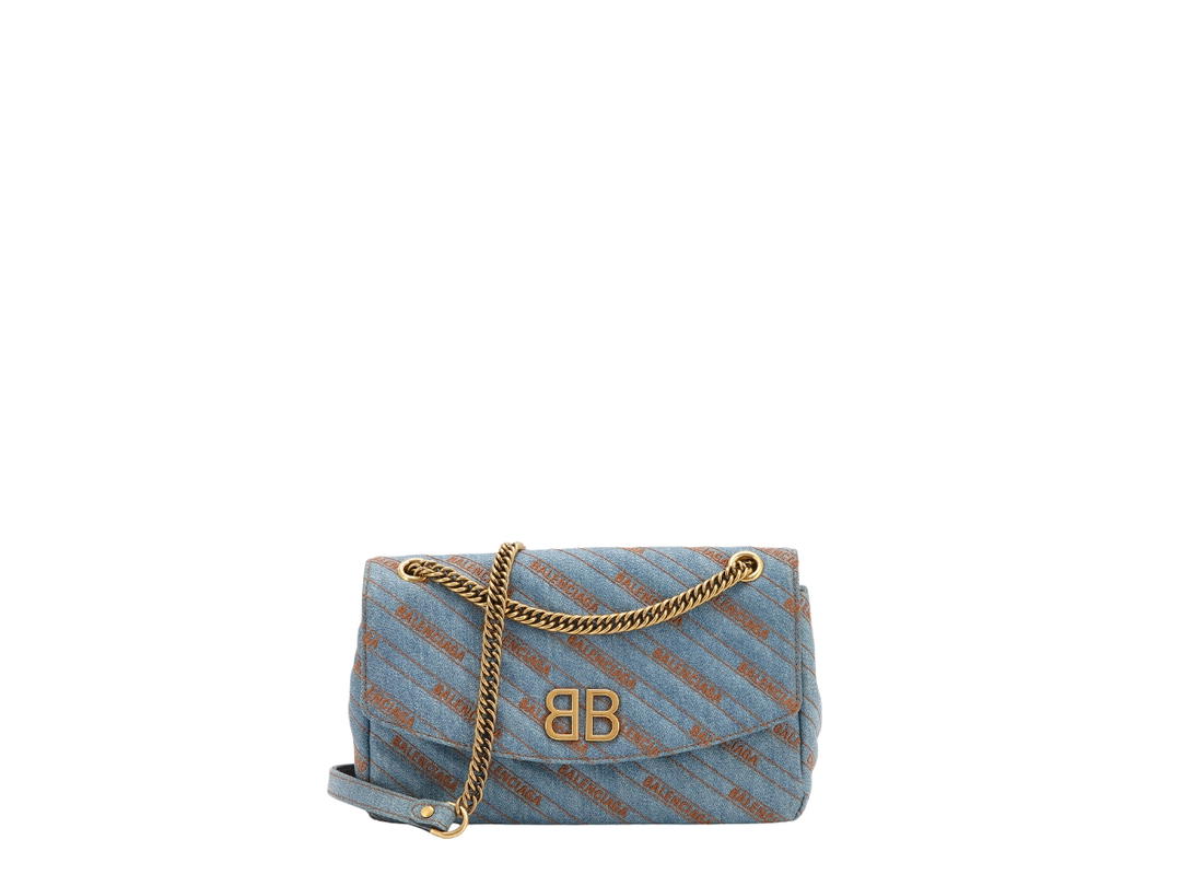 Balenciaga Balenciaga BB Logo Shoulder Bag Denim
