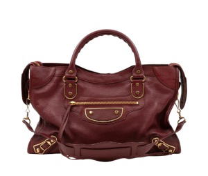 Buy Balenciaga Classic City Bag Metallic Edge Burgundy at Sasom – Authentic and Ready to Ship