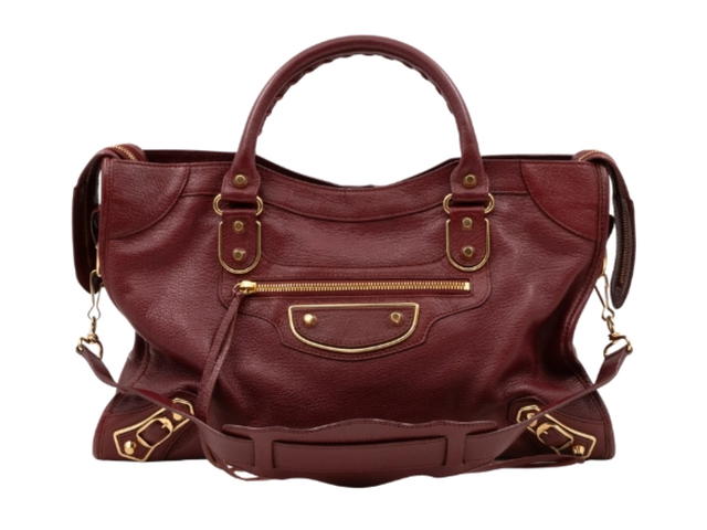 Balenciaga Balenciaga Classic City Bag Metallic Edge Burgundy - view 1