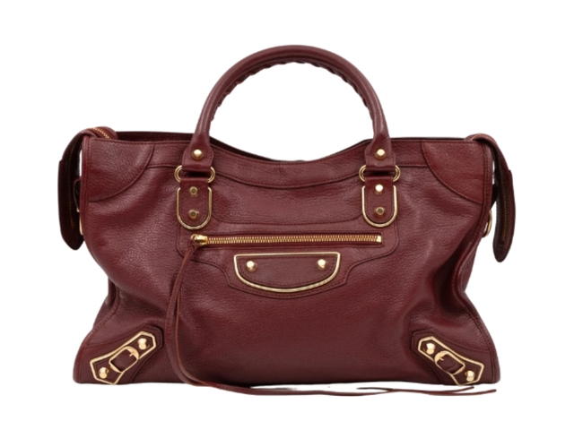 Balenciaga Balenciaga Classic City Bag Metallic Edge Burgundy - view 2
