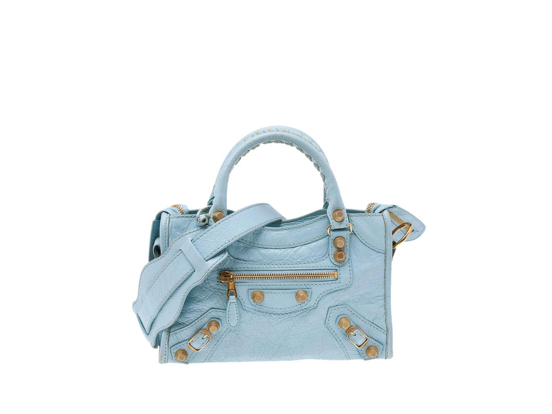 Balenciaga Balenciaga Classic Mini City Bag Light Blue