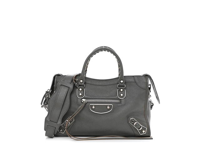 Balenciaga Balenciaga Chevre Silver Metallic Edge Hardware S City Gris Acier - view 1