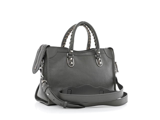 Balenciaga Balenciaga Chevre Silver Metallic Edge Hardware S City Gris Acier - view 2