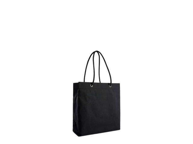 Balenciaga Balenciaga Explorer Small Logo-Embroidered Woven Tote Bag Black - view 2