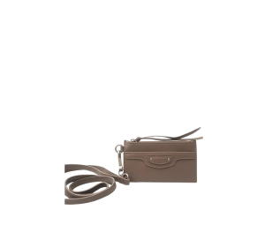 Buy Balenciaga Neo Classic Card Wallet Lanyard Dark Mink at Sasom – Authentic and Ready to Ship