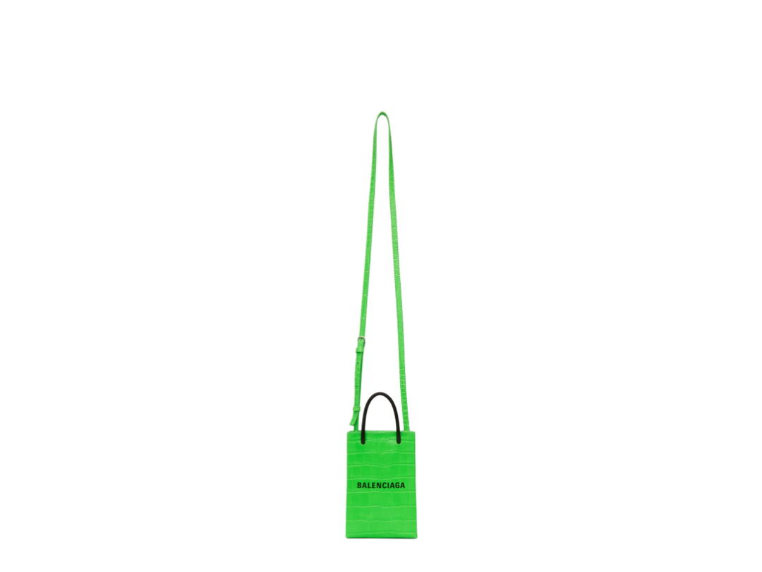 Balenciaga Balenciaga Shopping Phone Holder Bag Green