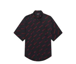 Buy Balenciaga Minimal Short Sleeve Shirt ฺBlack at Sasom – Authentic and Ready to Ship