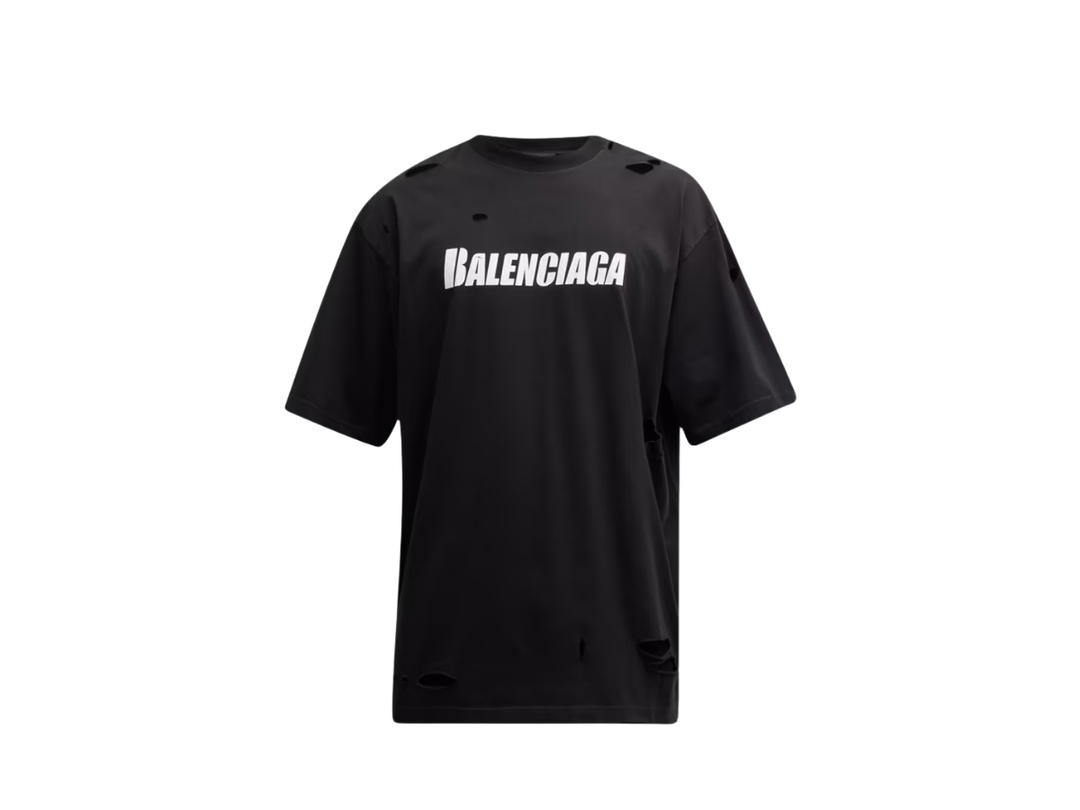 Balenciaga Balenciaga Destroyed T-Shirt Boxy Fit Black