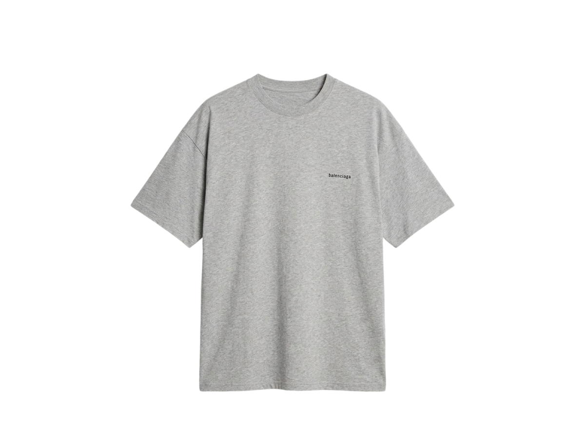 Balenciaga Balenciaga Small Logo T-Shirt Grey