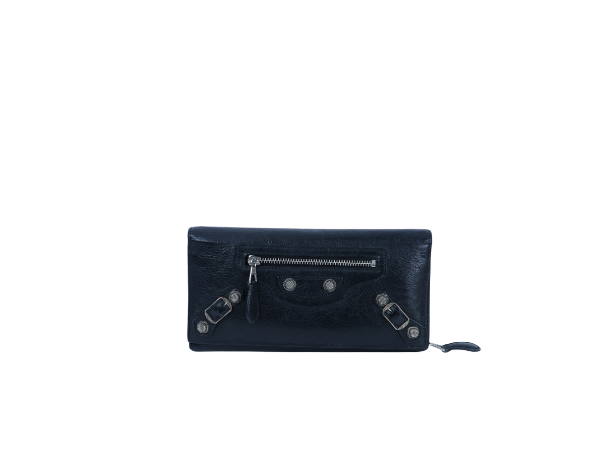 Balenciaga Balenciaga Bi-Fold Long Continental Wallet Black