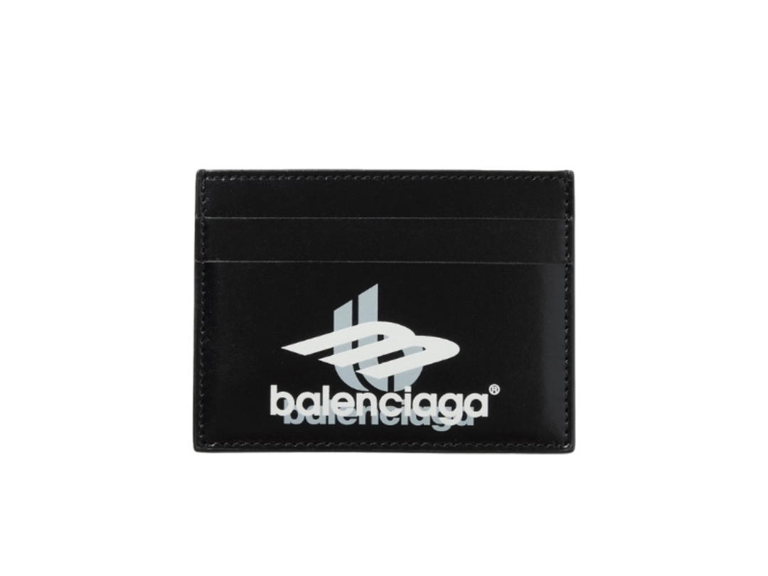 Balenciaga Balenciaga Logo-print Leather Cardholder Black