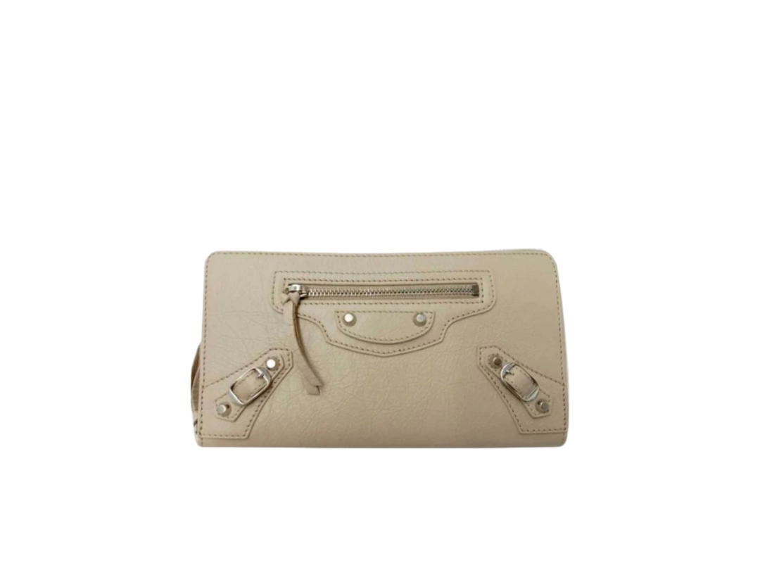 Balenciaga Balenciaga Long Zipper Wallet Beige
