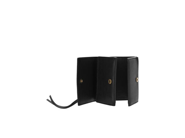 Balenciaga Balenciaga Neo Classic Wallet In Calfskin With Gold Hardware Black - view 4