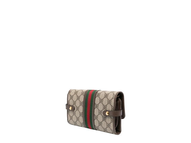 Balenciaga Balenciaga x Gucci The Hacker Project strap wallet Brown In Gold-Tone Hardware With Brown - view 2