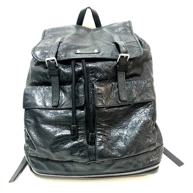 Balenciaga BALENCIAGA 298114 Backpack-Bag Sheepskin Black - view 1