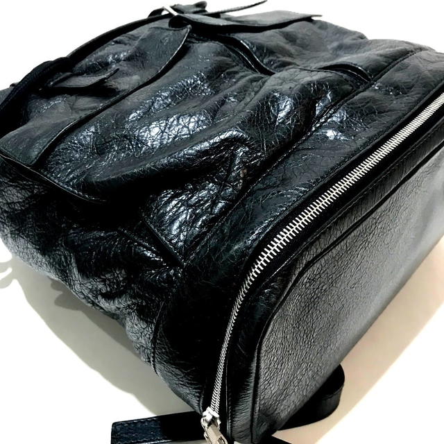 Balenciaga BALENCIAGA 298114 Backpack-Bag Sheepskin Black - view 4