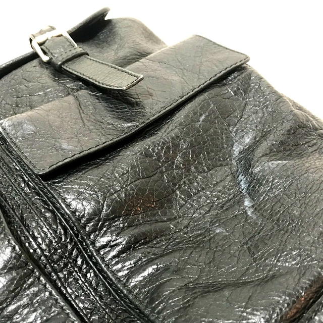 Balenciaga BALENCIAGA 298114 Backpack-Bag Sheepskin Black - view 5