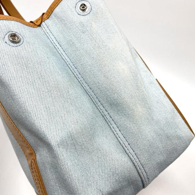 Balenciaga BALENCIAGA 339933 Logo print Navy Cabas S Hand Bag Tote Bag Light blue - view 5