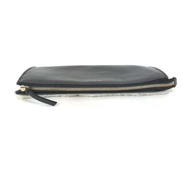 Balenciaga BALENCIAGA 347238 logo Bag Clutch bag Leather / Mouton Black/White - view 5
