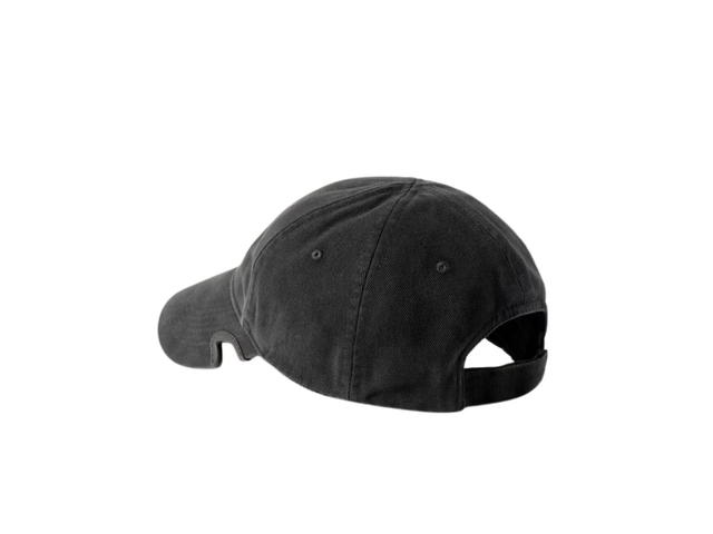 Balenciaga Balenciaga 3B Sports Icon Baseball Cap In Black And Red Cotton Drill - view 3