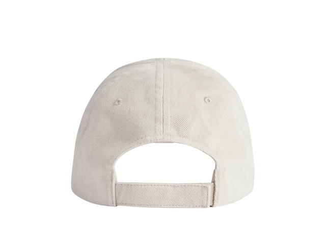 Balenciaga Balenciaga 3B Sports Icon Cap In Light Beige-Black Cotton Drill - view 3
