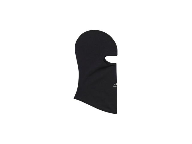 Balenciaga Balenciaga 3B Sports Icon Face Mask In Black Stretch Jersey - view 1