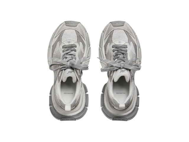 Balenciaga Balenciaga 3XL Sneaker In Light Grey Mesh And Suede-Like Fabric (W) - view 4