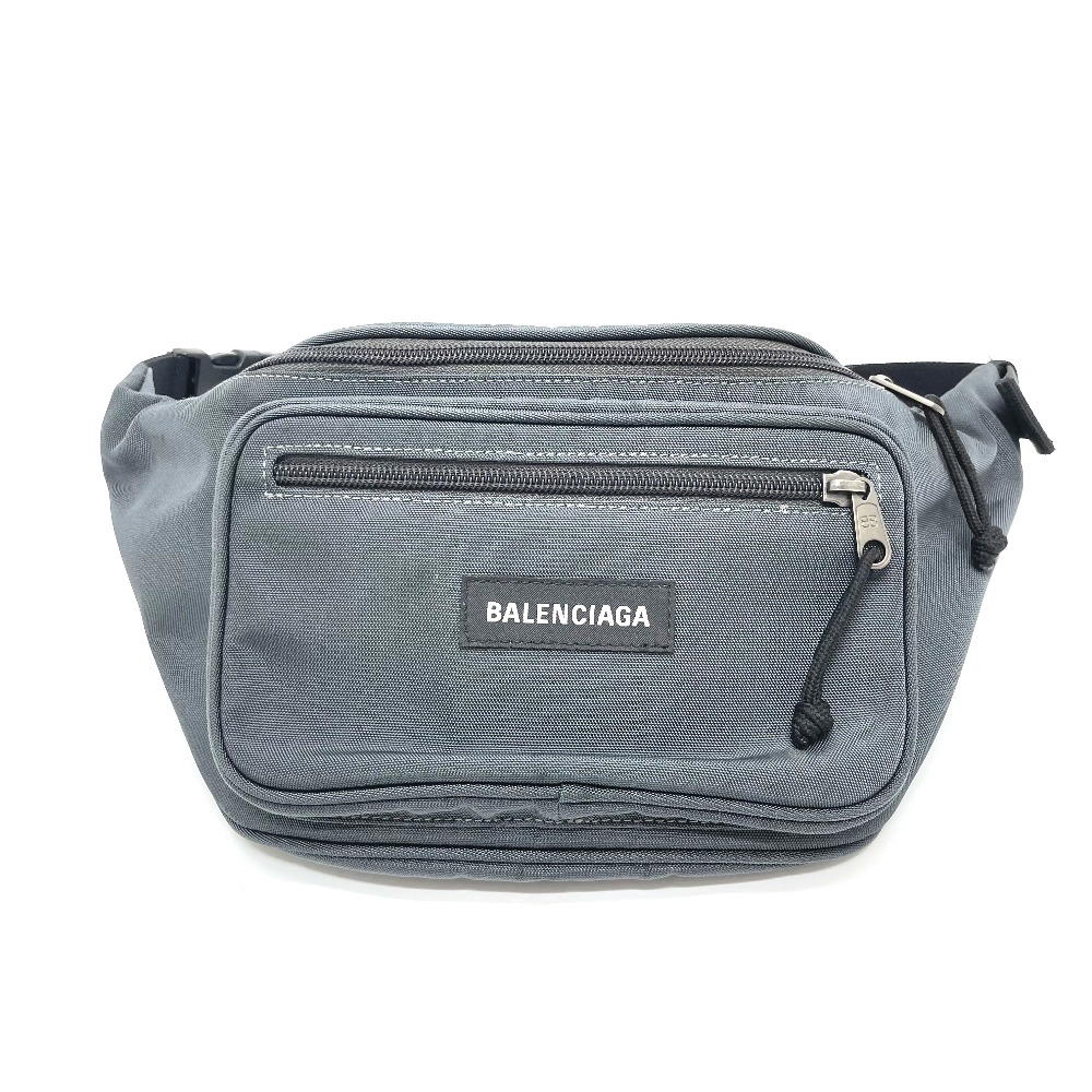 Balenciaga BALENCIAGA 482389 Waist pouch Explorer Belt bag Hip bag -Waist Pouch Nylon Gray