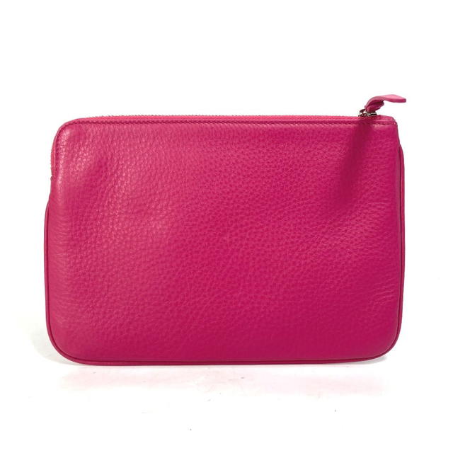 Balenciaga BALENCIAGA 492465 Logo Everyday Pouch M Bag Clutch bag Leather pink/Black - view 3