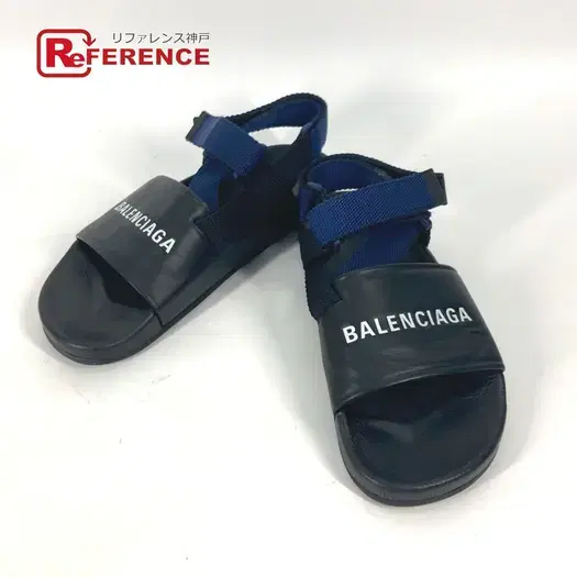 Buy BALENCIAGA 506348 Shoes shoes Velcro strap sandals Bicolor Sandals Leather Black at Sasom – Authentic and Ready to Ship