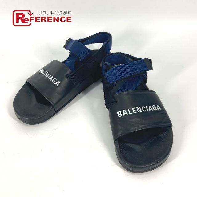 Balenciaga BALENCIAGA 506348 Shoes shoes Velcro strap sandals Bicolor Sandals Leather Black - view 1