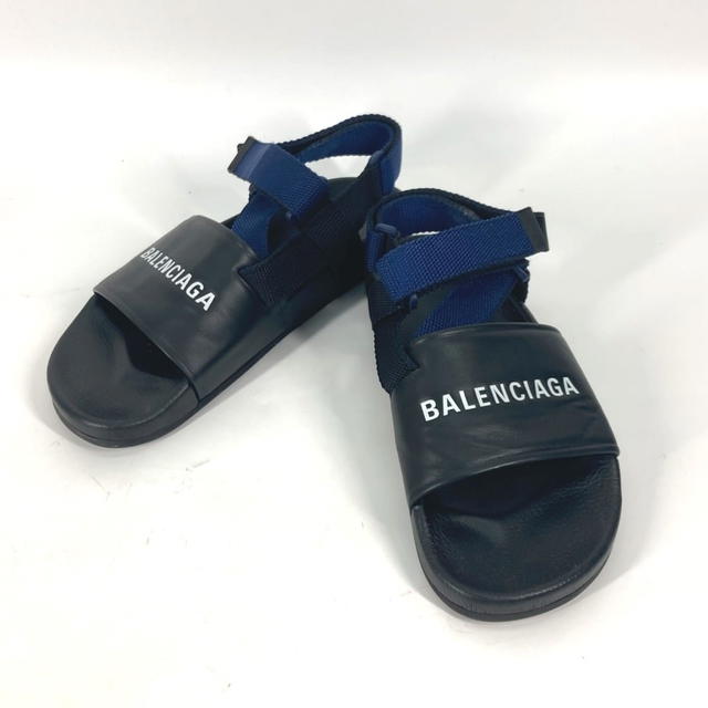 Balenciaga BALENCIAGA 506348 Shoes shoes Velcro strap sandals Bicolor Sandals Leather Black - view 2