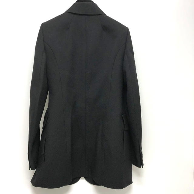 Balenciaga BALENCIAGA 571278 single Black Basic shoulder pads Jacket cotton / wool Black - view 3