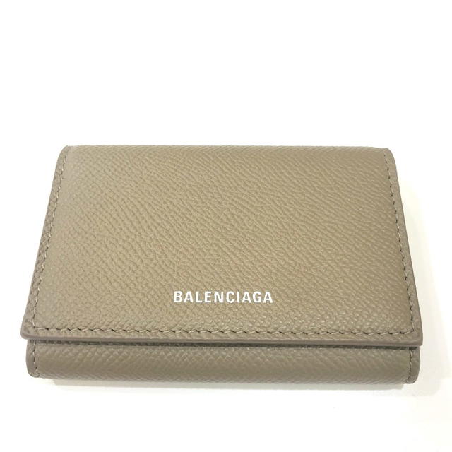 Balenciaga BALENCIAGA 581099 logo Ville Accordion Accessory Card Case Leather BrownBased - view 1