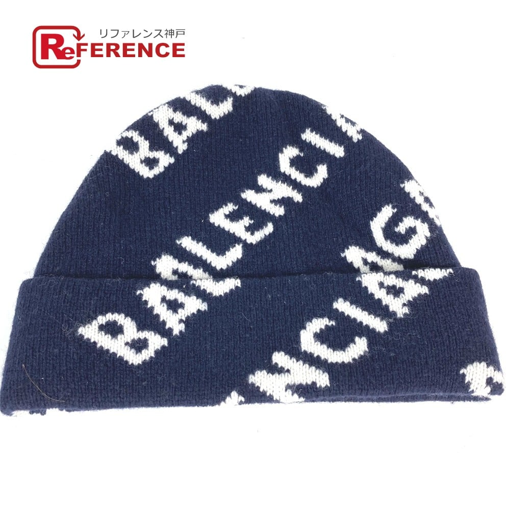 Balenciaga BALENCIAGA 633717 logo beanie hat knit hat knit cap Knit hat Unused