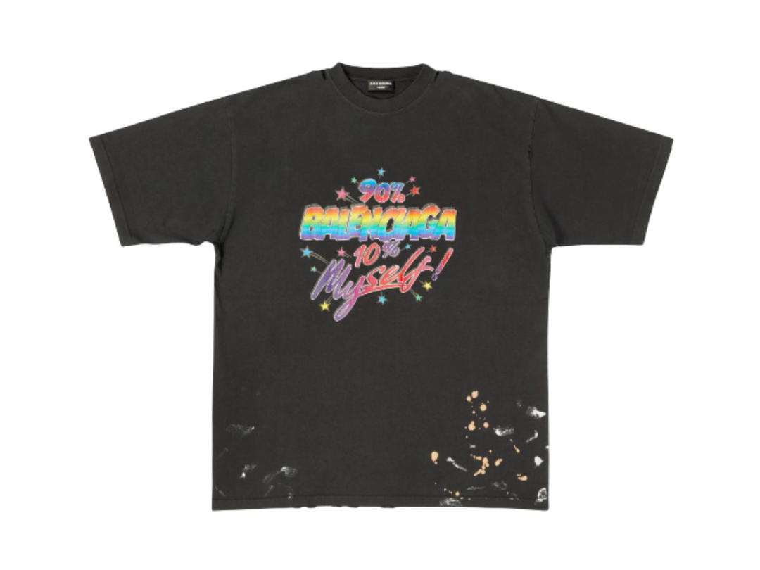 Balenciaga Balenciaga 90/10 T-Shirt Large Fit Black