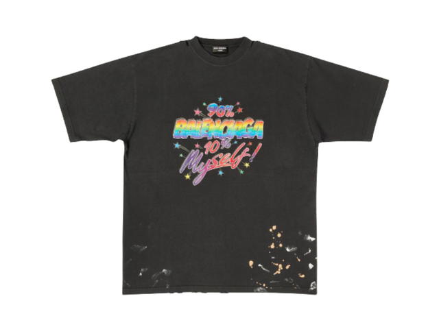 Balenciaga Balenciaga 90/10 T-Shirt Large Fit Black - view 1