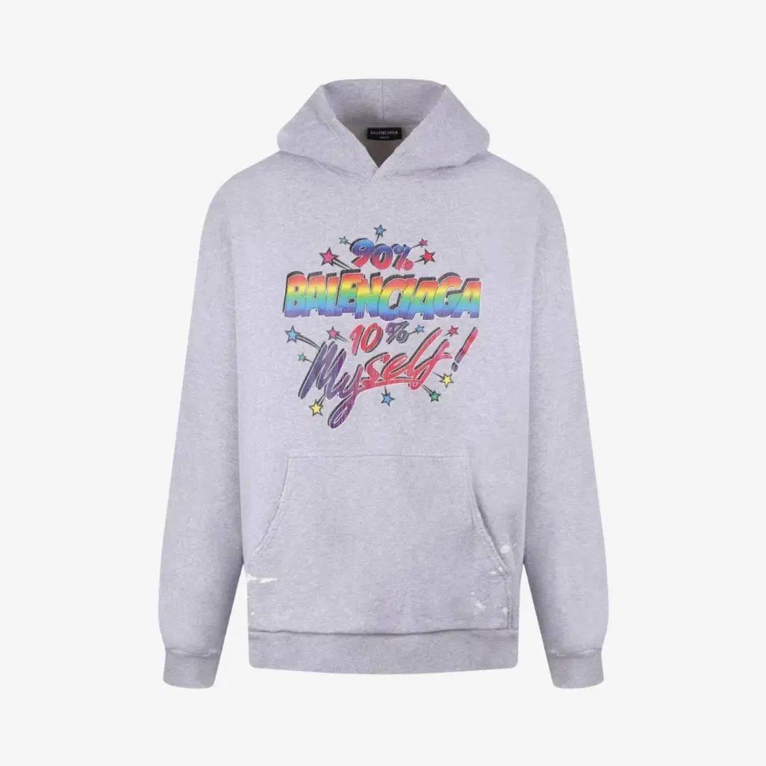 Balenciaga Balenciaga 90/10 Wide Fit Hoodie Grey