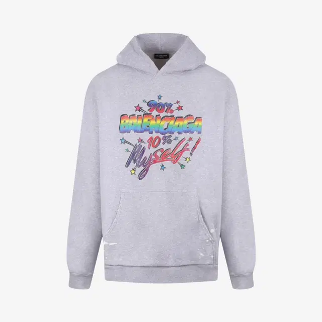 Balenciaga Balenciaga 90/10 Wide Fit Hoodie Grey - view 2