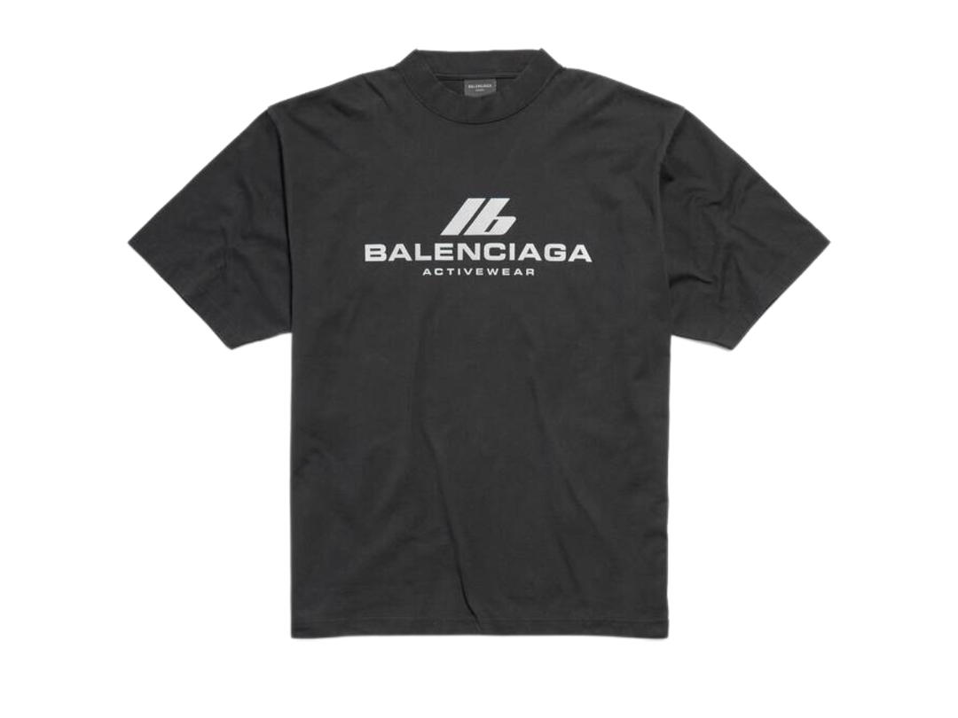 Balenciaga Balenciaga Activewear T-shirt Medium Fit Black