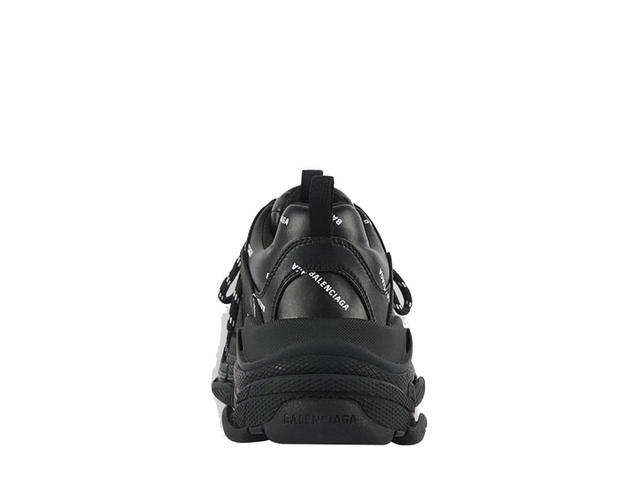 Balenciaga Balenciaga Allover Logo Triple S Sneaker Black White - view 2