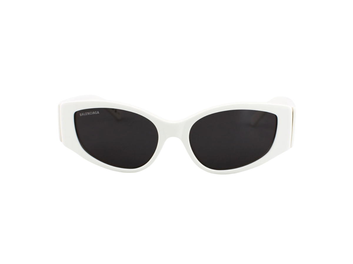 Balenciaga Balenciaga Sunglasses In White Acetate Frame With Grey Lenses