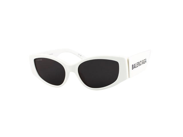 Balenciaga Balenciaga Sunglasses In White Acetate Frame With Grey Lenses - view 2