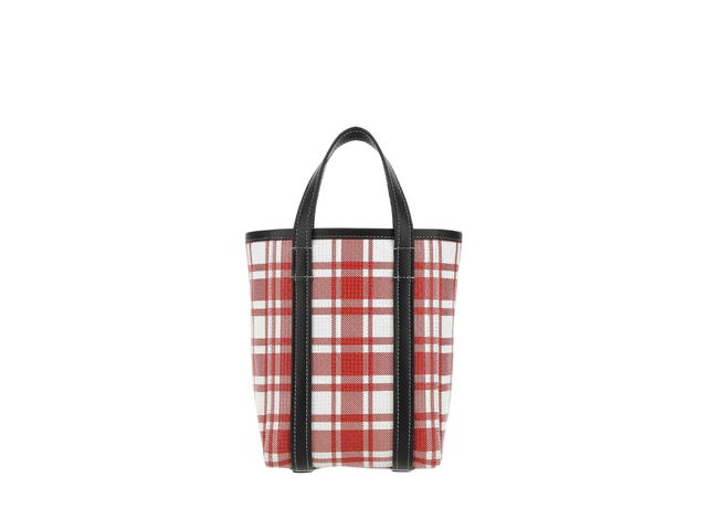 Balenciaga Balenciaga Barbes North-South Small Tote Bag In Leather Red White - view 3