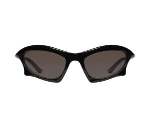 Buy Balenciaga Bat Rectangle Sunglasses In Black Nylon With Grey Lenses at Sasom – Authentic and Ready to Ship